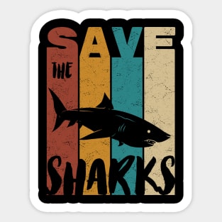 Save Sharks Sticker